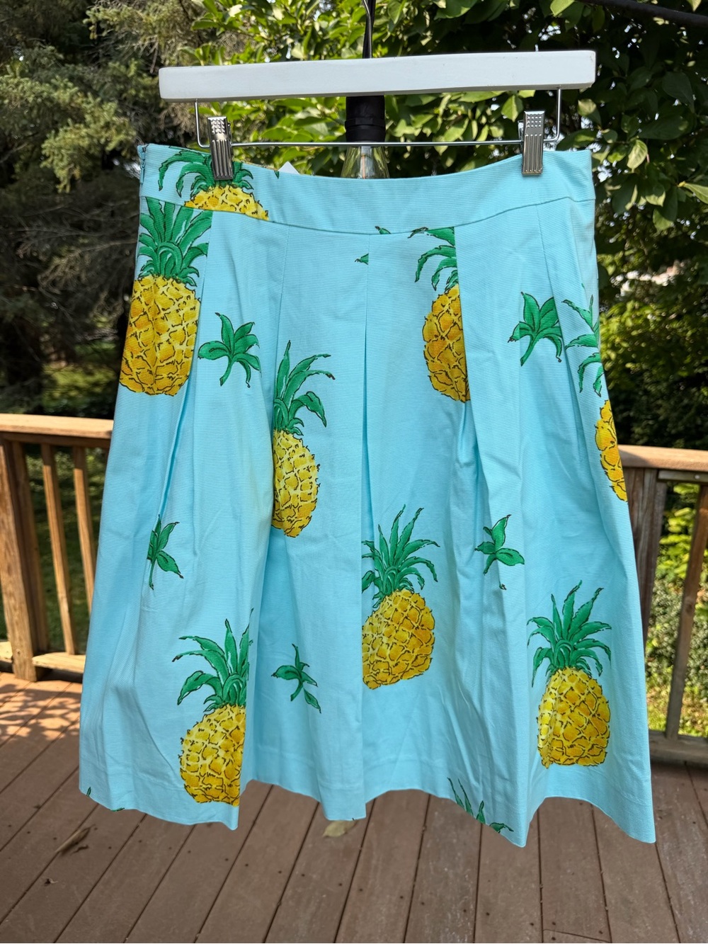 RSVP by Talbots pineapple pleated skirt (10P, NWT)